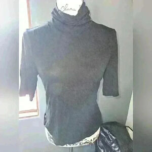 Shein Womans Black Turtleneck Size XL (12)